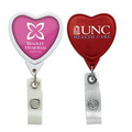 Jumbo Anti-Microbial Heart Retractable Badge Reel (Chroma Digital Direct)